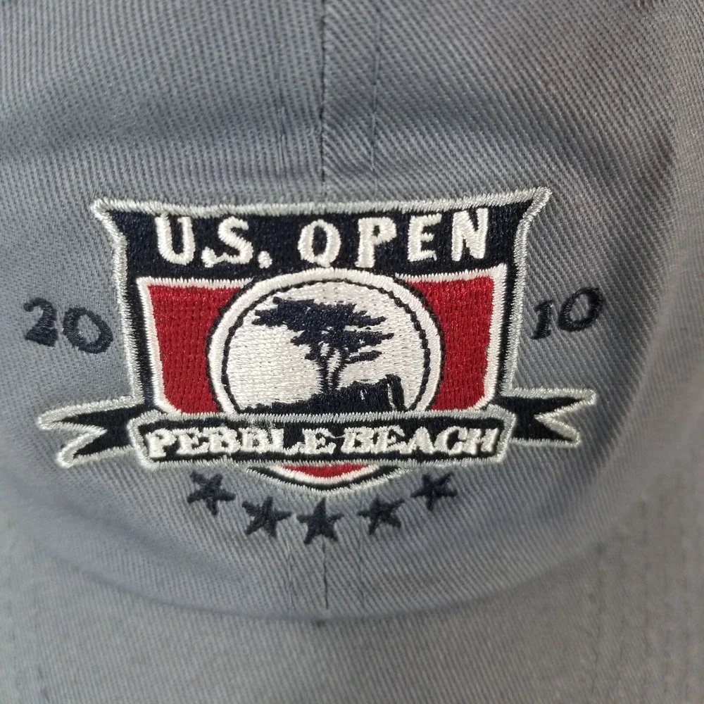 USGA US Open Pebble Beach Cap Hat Blue Adjustable Strap Back Outdoor‎ Sports